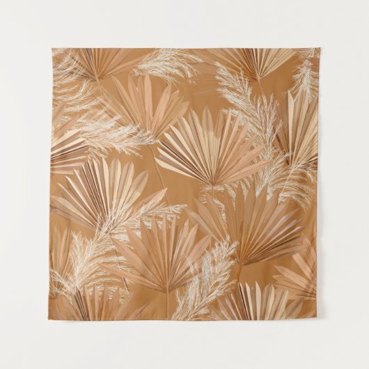 熱帯乾燥のヤシ：水色のボホ。 タペストリー (正面)