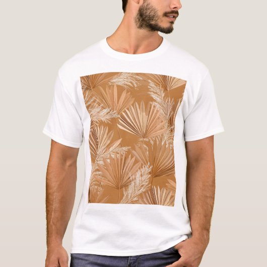 熱帯乾燥のヤシ：水色のボホ。 Tシャツ (正面)