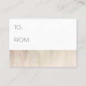 熱帯乾燥パームディスプレイベビーシャワー要求 名刺 (裏面)