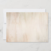 熱帯乾燥パーム結婚の感謝の写真 サンキューカード (裏面)