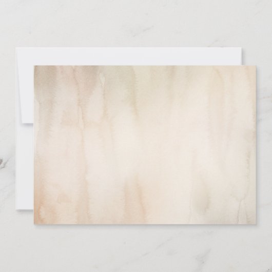 熱帯乾燥パーム結婚の感謝の写真 サンキューカード (裏面)