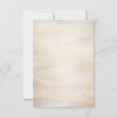 熱帯乾燥ヤシ葉の花と白い蘭 出欠カード (裏面)