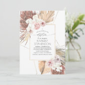 熱帯乾燥ヤシ葉の葉バプテスマ 招待状 (スタンド正面)