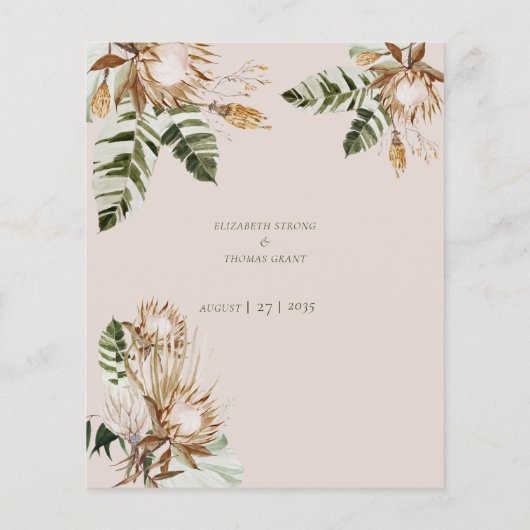 熱帯乾燥花バナナ葉類 (裏面)