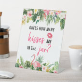 熱帯予測ゲームのキス数 台座サイン (インサイチュ)