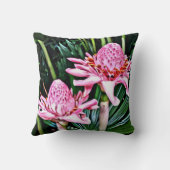 熱帯二重ショウガの花のクッション クッション (裏面)