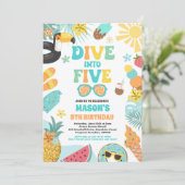 熱帯五大ビーチ5th誕生日パーティーに飛び込む 招待状 (スタンド正面)