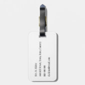 熱帯人が住んでいない島の荷物のラベル ラゲッジタグ (裏面縦)