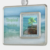 熱帯休日 シルバープレートフレームオーナメント (左)
