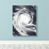 熱帯低気圧ダイアン キャンバスプリント (インサイチュ (ウッドフロア))