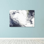 熱帯低気圧ファミリーがマダガスカル上空を飛行する キャンバスプリント (インサイチュ (ウッドフロア))