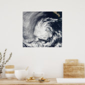 熱帯低気圧ブラスの衛星観測 ポスター (キッチン)