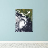 熱帯低気圧 キャンバスプリント (インサイチュ (ウッドフロア))