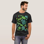 熱帯低気圧:熱帯雨林の緑。 Tシャツ (正面フル)