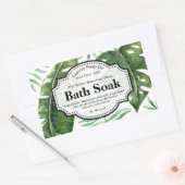 熱帯体スクラブラベル 長方形シール (封筒)