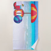 熱帯傘ビーチタオル ビーチタオル (正面)