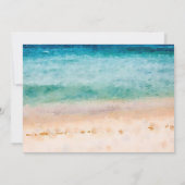 熱帯写真カードbohoのビーチを愛し、感謝していしています サンキューカード (裏面)