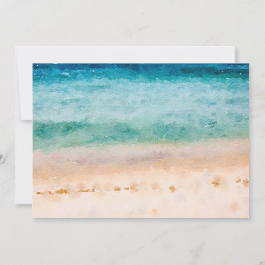 熱帯写真カードbohoのビーチを愛し、感謝していしています サンキューカード (裏面)