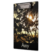 熱帯写真：木の間の夕日 クリップボード (左)