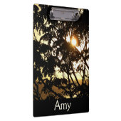 熱帯写真：木の間の夕日 クリップボード (右)