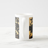 熱帯写真：木の間の夕日 ボーンチャイナマグカップ (裏面)