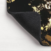 熱帯写真：木の間の夕日 マウスパッド (コーナー)