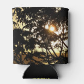 熱帯写真:木の間の夕日 缶クーラー (裏面)