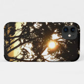 熱帯写真：木の間の夕日 Case-Mate iPhoneケース (裏面(横))