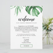 熱帯出張ウェルカムレター&旅程 招待状 (スタンド正面)