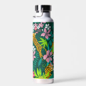 熱帯動物と葉の模様 ウォーターボトル (右面)