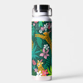 熱帯動物と葉の模様 ウォーターボトル (背面)
