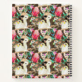 熱帯動物の柄 ノートブック (裏面)