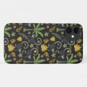 熱帯動物シームレスパターンモンキーヤシの木 Case-Mate iPhoneケース (裏面(横))