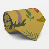 熱帯動物シームレスパターンモンキー, macaw ネクタイ (ロール)