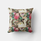 熱帯動物パターン クッション (裏面)