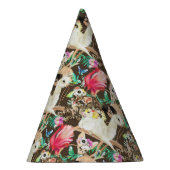 熱帯動物パターン パーティーハット (右)