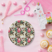 熱帯動物パターン ペーパープレート (パーティー)