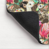 熱帯動物パターン マウスパッド (コーナー)