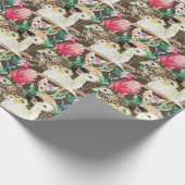 熱帯動物パターン ラッピングペーパー (角)
