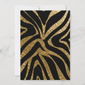 熱帯動物肌のバウブル21st誕生日パーティー 招待状 (裏面)