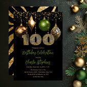 熱帯動物肌バウブル100th誕生日パーティー 招待状