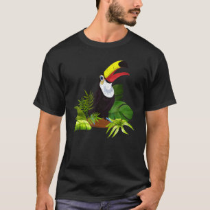 熱帯動物葉園鳥エキゾチック Tシャツ