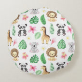 熱帯動物 ラウンドクッション (裏面)