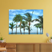 熱帯午後の手のひら キャンバスプリント (インサイチュ (リビング))