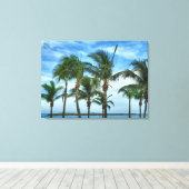 熱帯午後の手のひら キャンバスプリント (インサイチュ (ウッドフロア))