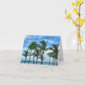 熱帯午後空白ののノート カード (黄色い花)