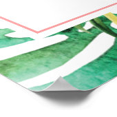 熱帯卒業ルアウ(ハワイ式宴会)パーティーウェルカムサイン ポスター (角)