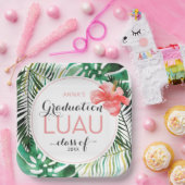 熱帯卒業ルアウ（ハワイ式宴会）パーティー紙プレート ペーパープレート (パーティー)