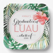 熱帯卒業ルアウ（ハワイ式宴会）パーティー紙プレート ペーパープレート (正面)