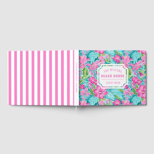 熱帯名門私立校風のハイビスカス |ビーチハウス ゲストブック (全面)